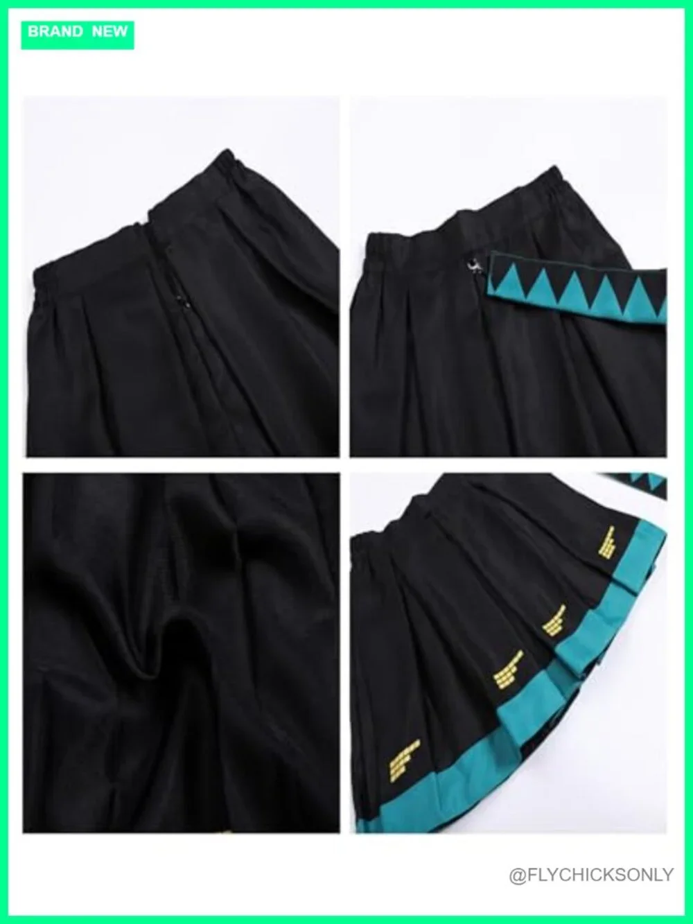 Anime Cosplay Costume Set with Wig Top Skirt